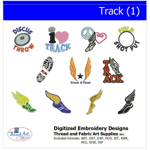 Machine Embroidery Designs - Track(1) - Threadart.com