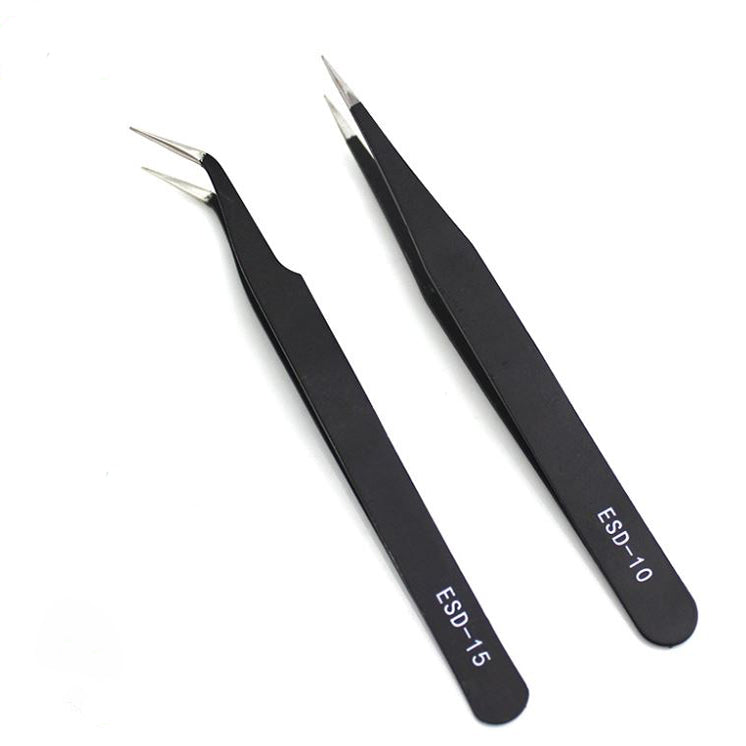 Set of Black Tweezers - Two Per Pack - Threadart.com