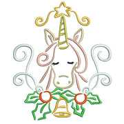 Machine Embroidery Designs - Unicorns at Christmas - Threadart.com