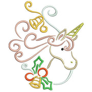 Machine Embroidery Designs - Unicorns at Christmas - Threadart.com