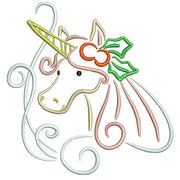 Machine Embroidery Designs - Unicorns at Christmas - Threadart.com