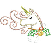Machine Embroidery Designs - Unicorns at Christmas - Threadart.com