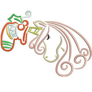 Machine Embroidery Designs - Unicorns at Christmas - Threadart.com