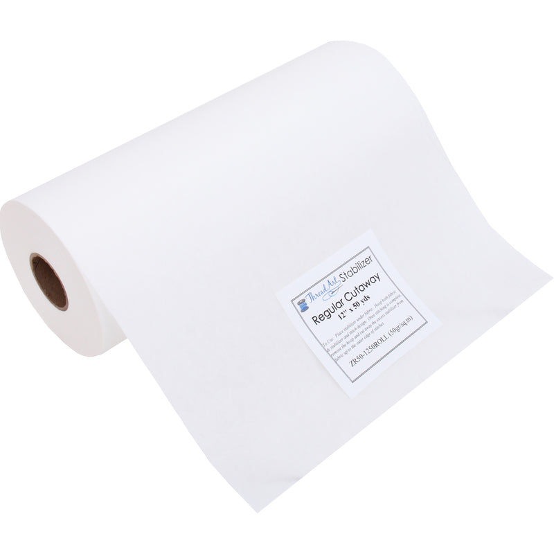 Regular Cutaway Embroidery Stabilizer - 12 inch 50 yd roll - Threadart.com