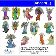 Machine Embroidery Designs - Angels(1) - Threadart.com