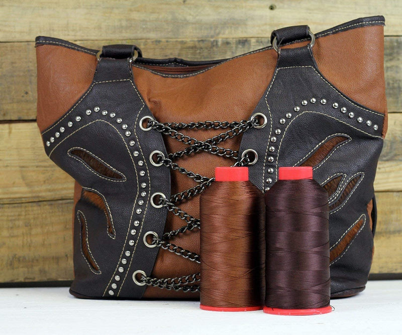 Bonded Nylon Thread - 1500 Meters - #69 - Neon Orange - Threadart.com