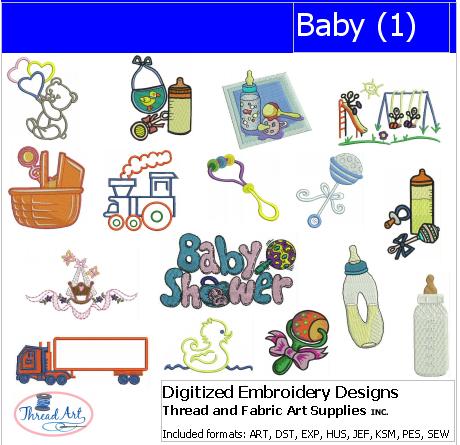 Machine Embroidery Designs - Baby(1) — Threadart.com