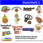 Machine Embroidery Designs - Basketball(1) - Threadart.com
