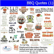 Machine Embroidery Designs - BBQ Quotes(1) - Threadart.com