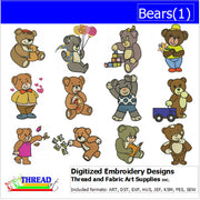Machine Embroidery Designs - Bears(1) - Threadart.com