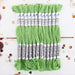 Bright Green Premium Cotton Embroidery Floss - Box of 12 - Six Strand Thread - No. 406 - Threadart.com