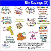 Machine Embroidery Designs - Bib Sayings(2) - Threadart.com