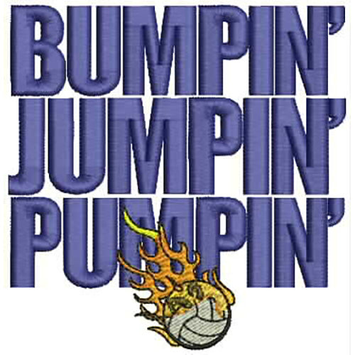 Machine Embroidery Designs - Volleyball(1) - Threadart.com