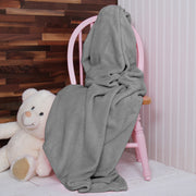 Plush Fleece Blanket - Grey - Threadart.com