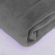 Plush Fleece Blanket - Grey - Threadart.com