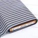 Premium Cotton Quilting Fabric Sold By The Yard - Patterned Stripe Black & White 6 - Threadart.com