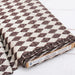 Premium Cotton Quilting Fabric Sold By The Yard - Patterned Check Brown 3 - Threadart.com
