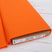 Premium Cotton Quilting Fabric Sold By The Yard - Solid Orange - Threadart.com
