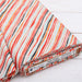 Premium Cotton Quilting Fabric Sold By The Yard - Patterned Stripe Orange 3 - Threadart.com