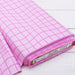 Premium Cotton Quilting Fabric Sold By The Yard - Patterned Check Pink 3 - Threadart.com