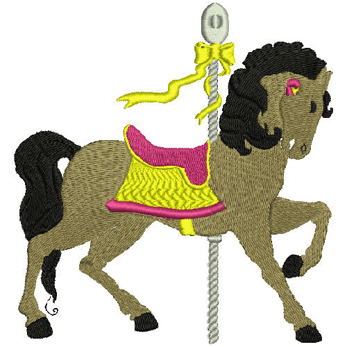 Machine Embroidery Designs - Carousel Horses(1) - Threadart.com