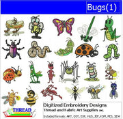 Machine Embroidery Designs - Bugs(1) - Threadart.com