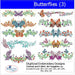 Machine Embroidery Designs - Butterflies(3) - Threadart.com