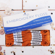 Golden Brown Premium Cotton Embroidery Floss - Box of 12 - Six Strand Thread - No. 506 - Threadart.com