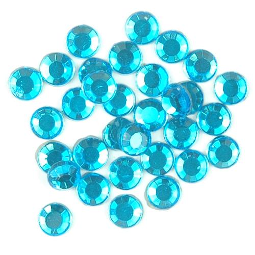 SS16 Capri Blue Rhinestones Bulk 100 Gross - Threadart.com