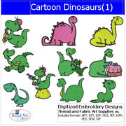 Machine Embroidery Designs - Cartoon Dinosaurs(1) - Threadart.com