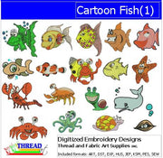 Machine Embroidery Designs - Cartoon Fish(1) - Threadart.com