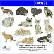 Machine Embroidery Designs - Cats(2) - Threadart.com