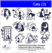 Machine Embroidery Designs - Cats(3) - Threadart.com