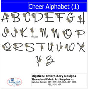 Machine Embroidery Designs - Cheer Alphabet - Threadart.com