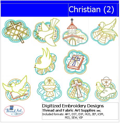 Machine Embroidery Designs - Christian(2) - Threadart.com