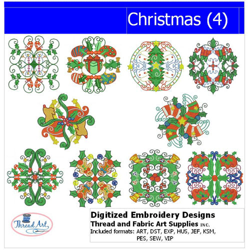 Machine Embroidery Designs - Christmas (4) - Threadart.com