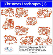 Machine Embroidery Designs - Christmas Landscapes(1) - Threadart.com