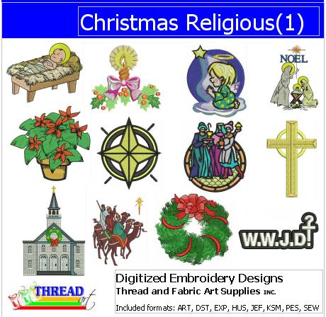 Machine Embroidery Designs - Christmas Religious - Threadart.com