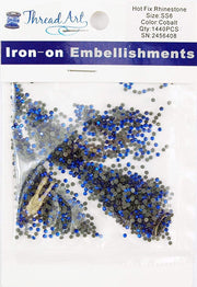 Hot Fix Rhinestones - SS6 - Cobalt - 1440 stones - Threadart.com