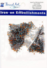 Hot Fix Rhinestones - SS6 - Coffee - 1440 stones - Threadart.com