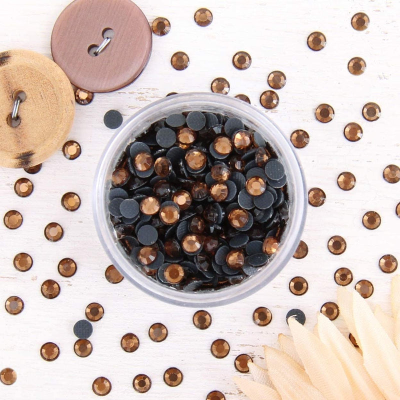 Hot Fix Rhinestones - SS6 - Coffee - 1440 stones - Threadart.com