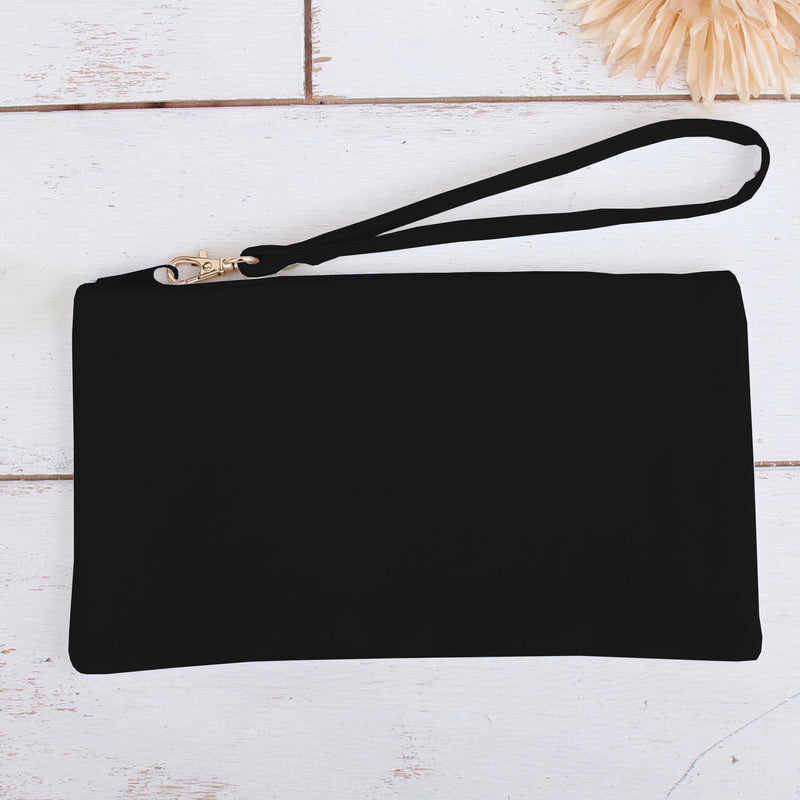 Personalized Canvas Wristlets - Custom Name In Left Corner - Threadart.com