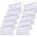 Ten Pack of Cotton Canvas Small Wristlet Bags - Ivory - Threadart.com
