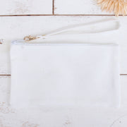 Ten Pack of Cotton Canvas Small Wristlet Bags - Ivory - Threadart.com