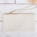 Ten Pack of Cotton Canvas Small Wristlet Bags - Natural - Threadart.com