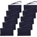 Ten Pack of Cotton Canvas Small Wristlet Bags - Navy - Threadart.com