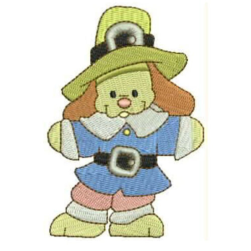 Machine Embroidery Designs - Cute Pilgrims(1) - Threadart.com