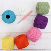 Cotton Crochet Thread Set - Confetti Colors - Size 10 - Six 175 Yd Balls - Threadart.com