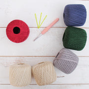 Cotton Crochet Thread Set - Gemstone Colors - Size 3 - Six 140 Yd Balls - Threadart.com