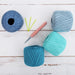 Cotton Crochet Thread Set - Summer Blues Colors - Size 10 - Four 175 Yd Balls - Threadart.com